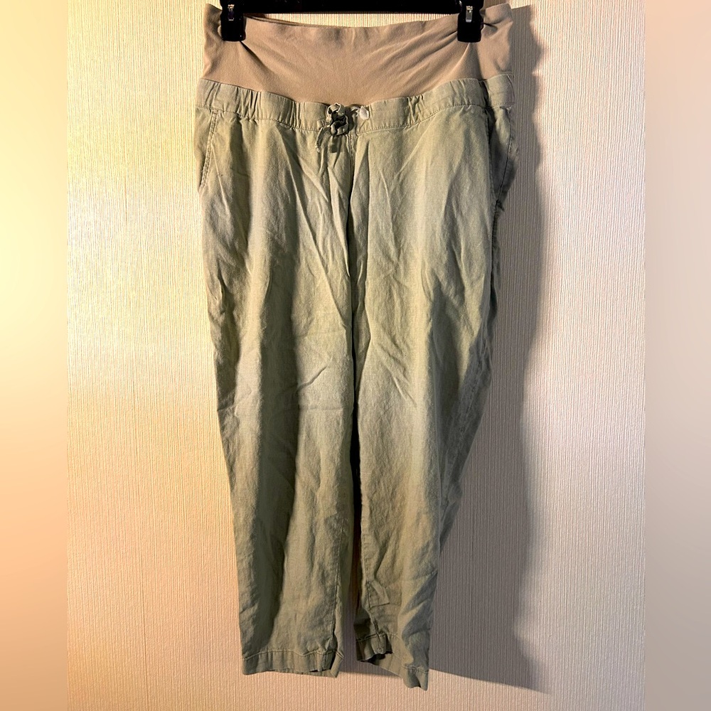 2 for $20 H&M Green Maternity pants
